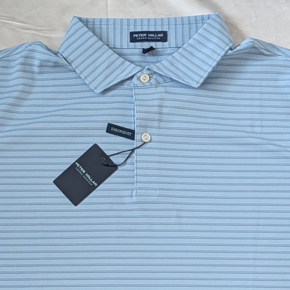 New Peter Millar Crown Crafted Men's Bridge Performance Jersey Polo XL